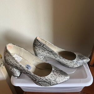 Coconuts by Matisse - Snake Print Block Heel Pumps - Size 9.5 - Worn Once!